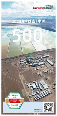 万搏【中国】锂业入选2024年《财富》中国500强